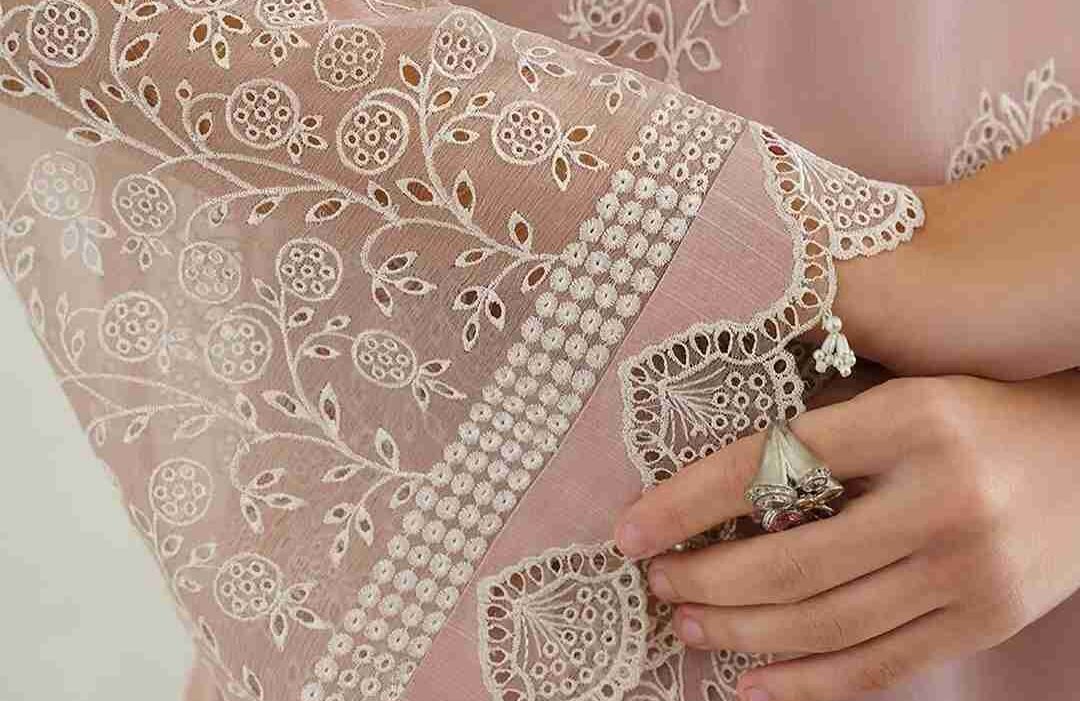 Embroidered Lace Fabric by the Yard