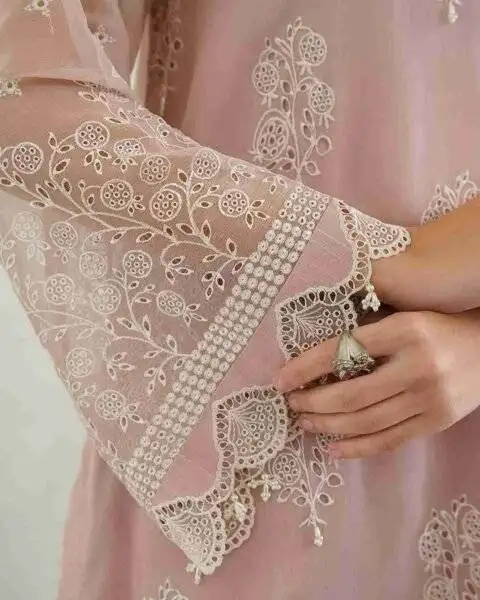 Embroidered Lace Fabric by the Yard