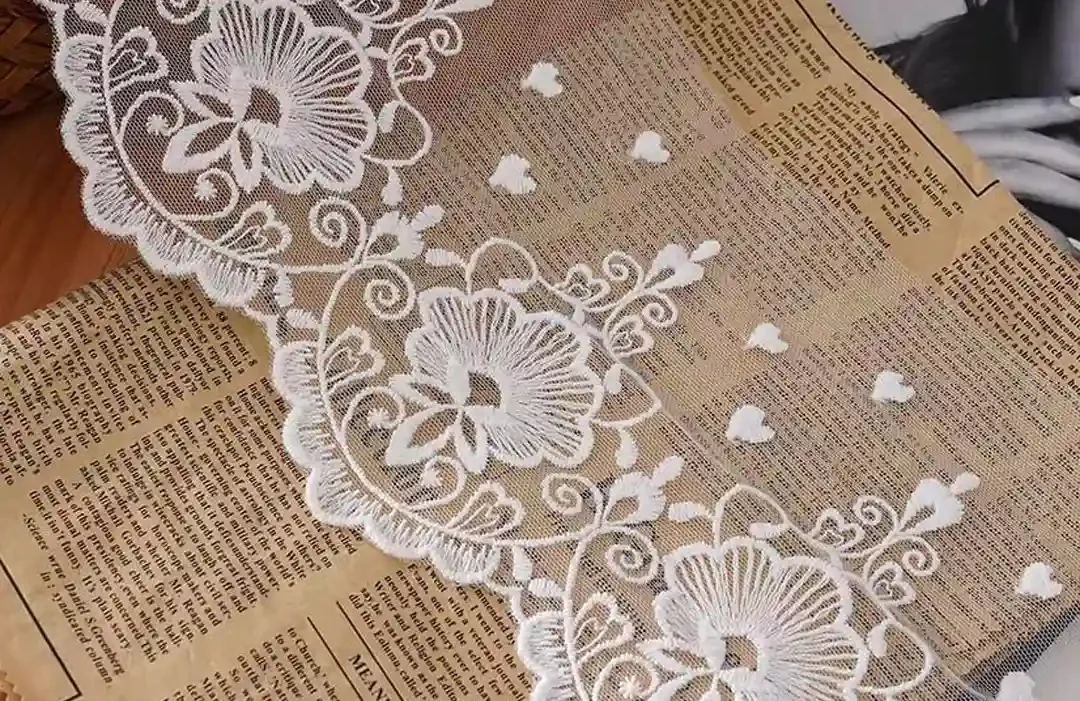 Net & Tulle Lace Embroidery Home Feature